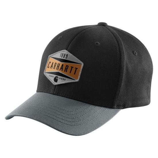 Hat Rugged Flex Twill Trademark Graphic Black 104720