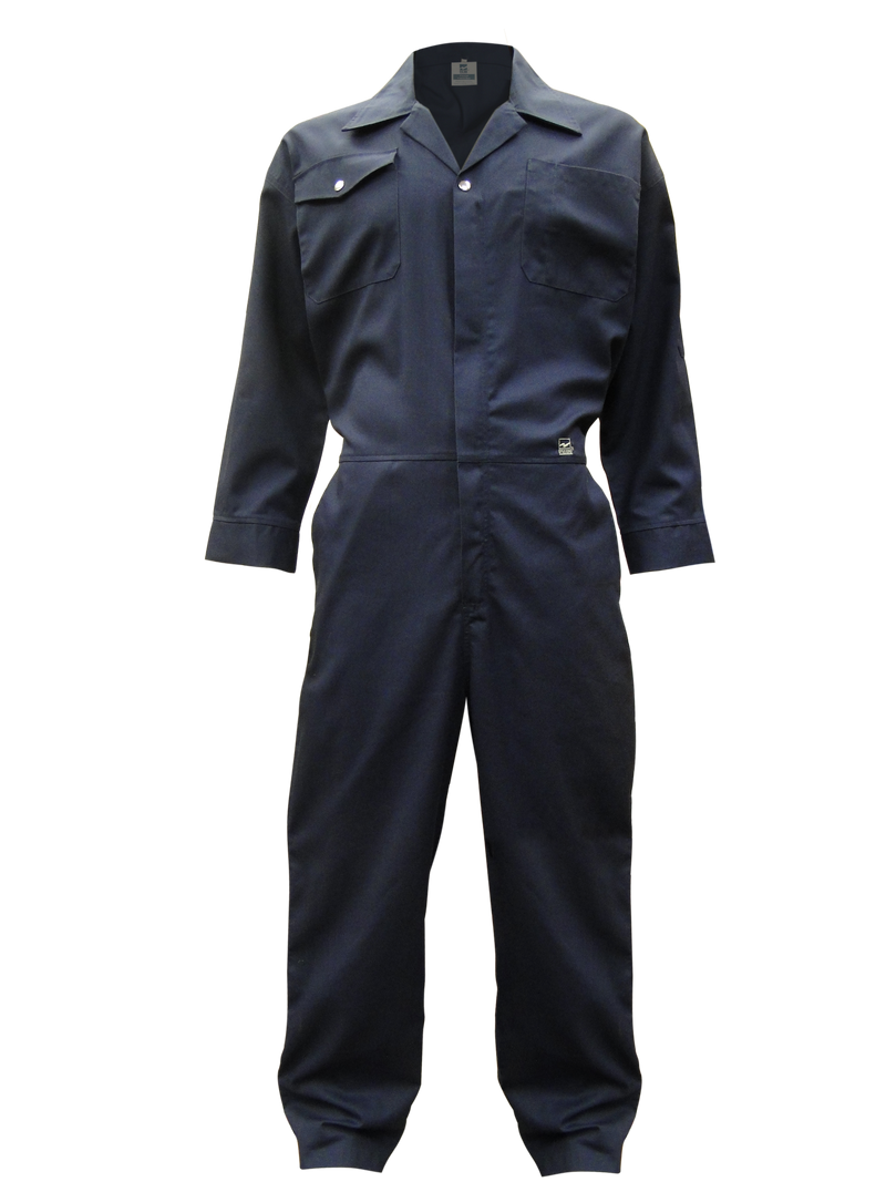 Coverall Poly Cotton Zip Front Navy ORC10N