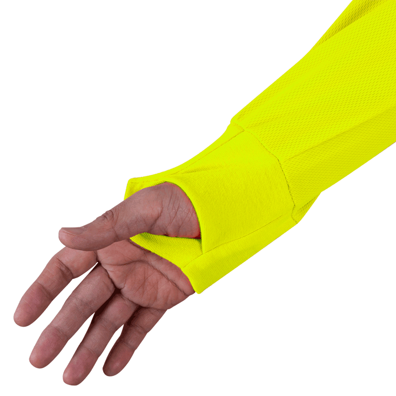 Women's Hi-Vis Long Sleeve Shirt Birdseye Yellow 6969
