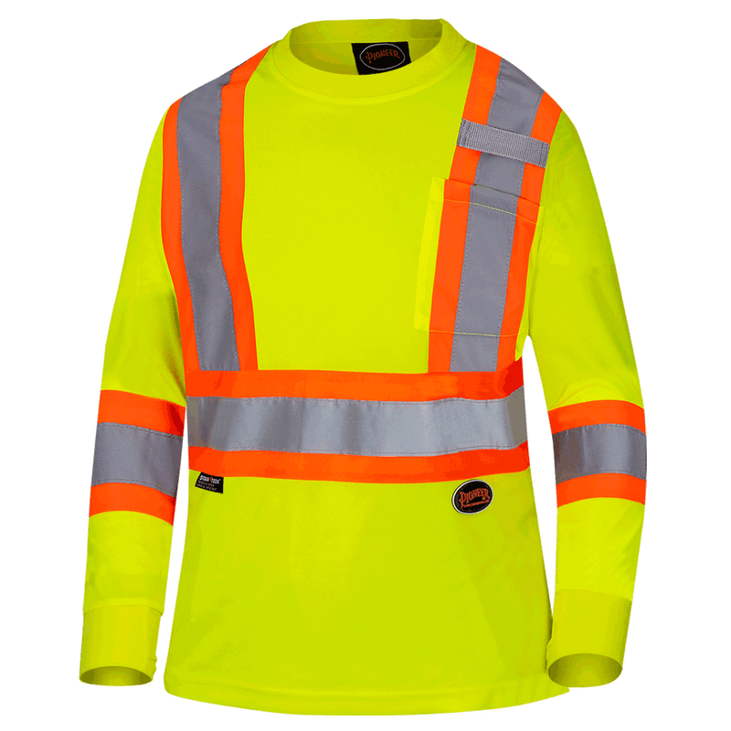 Women's Hi-Vis Long Sleeve Shirt Birdseye Yellow 6969