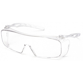 Cappture Safety Glasses OTG Clear H2X Anti-Fog Lens with Clear Temples S9910ST