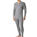 Underwear Mens Onesie Wool Long Sleeve Grey 1300