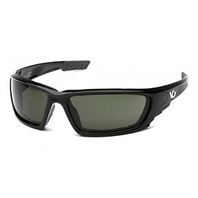 Brevard Safety Glasses Black Frame/Grey Anti-Fog Lens VGSB1026DTB